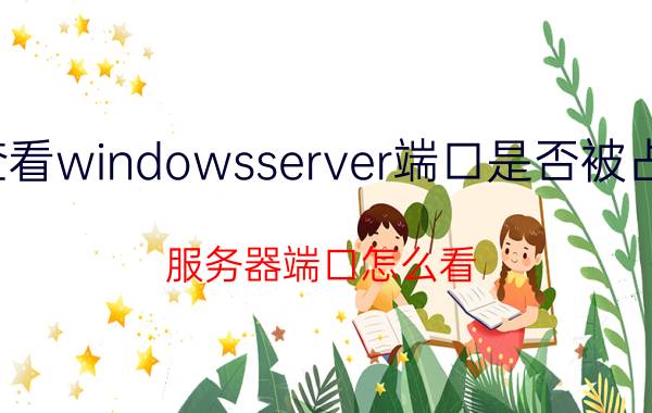 查看windowsserver端口是否被占满 服务器端口怎么看？